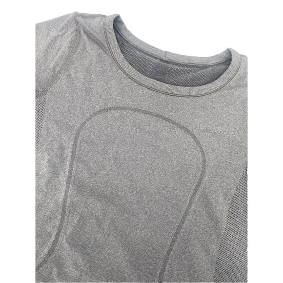 Lululemon Swiftly Tech Shirt Gray Running Pullover Short Sleeve Women's 10**READ - Picture 3 of 9